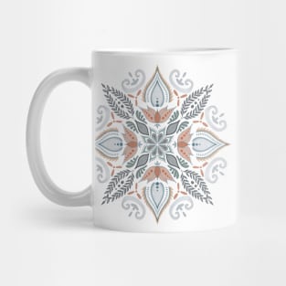 Teal and Orange Mandala Mug